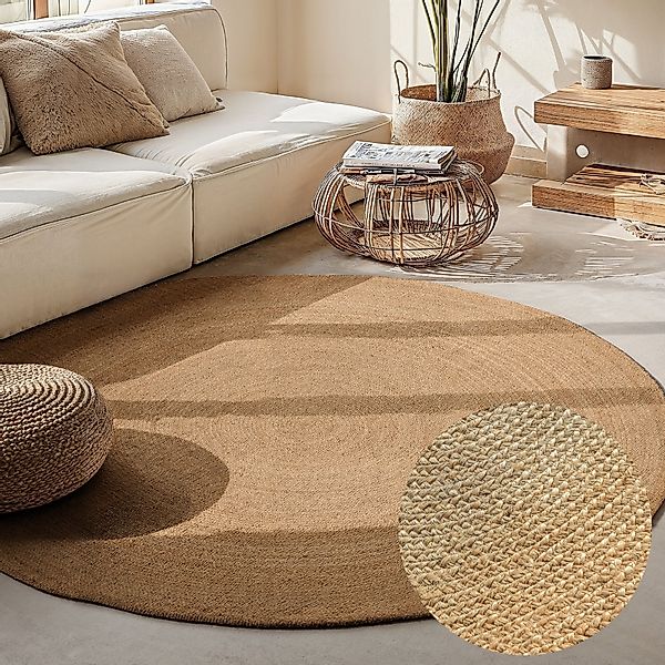 HANSE Home Teppich Rangpur Juteteppich, rund, günstig online kaufen