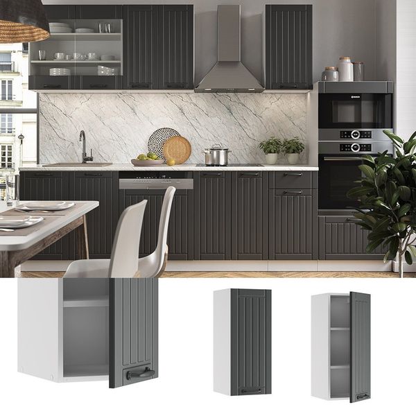 Vicco Hängeschrank Fame-Line, Anthrazit/Weiß, 30 cm günstig online kaufen