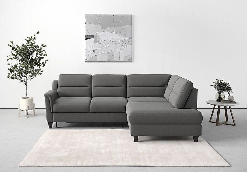 sit&more Ecksofa »Farö L-Form«, inklusive Federkern, wahlweise mit Bettfunk günstig online kaufen