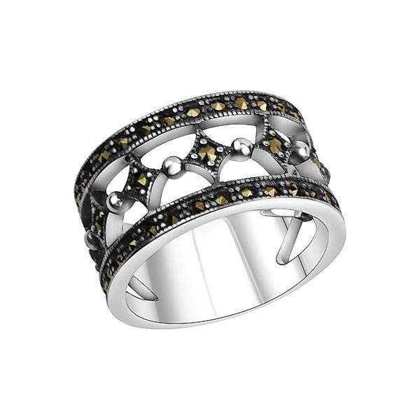 Zeeme Fingerring Silber 925 oxidiert mit günstig online kaufen