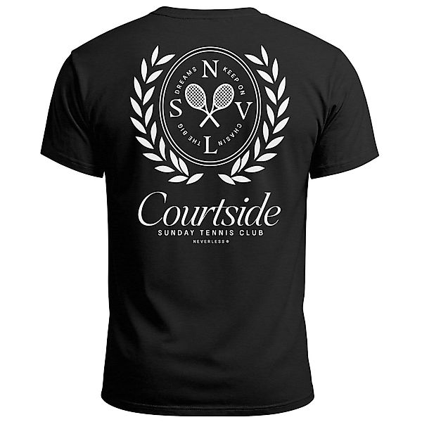 Neverless Print-Shirt Herren T-Shirt Backprint Tennis günstig online kaufen