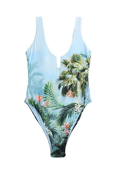 Next Badeanzug Bauchformender Badeanzug mit U-Ausschnitt (1-St) günstig online kaufen