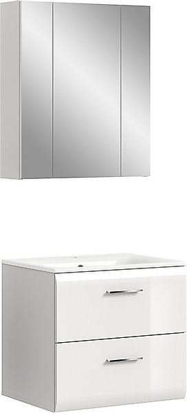 INOSIGN Badezimmer-Set, (Set, 3-St), Florenz, Badkombination 3-tlg., Weiß H günstig online kaufen