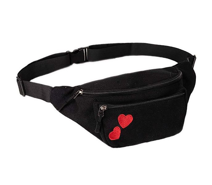 Goldschmidt Kostüme Bauchtasche Bauchtasche mit roten Herzchen günstig online kaufen