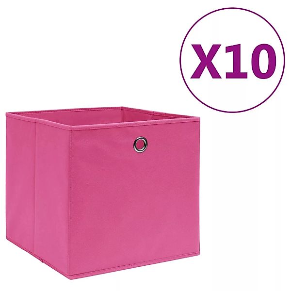 Aufbewahrungsboxen 10 Stk. Vliesstoff 28x28x28 Cm Rosa günstig online kaufen