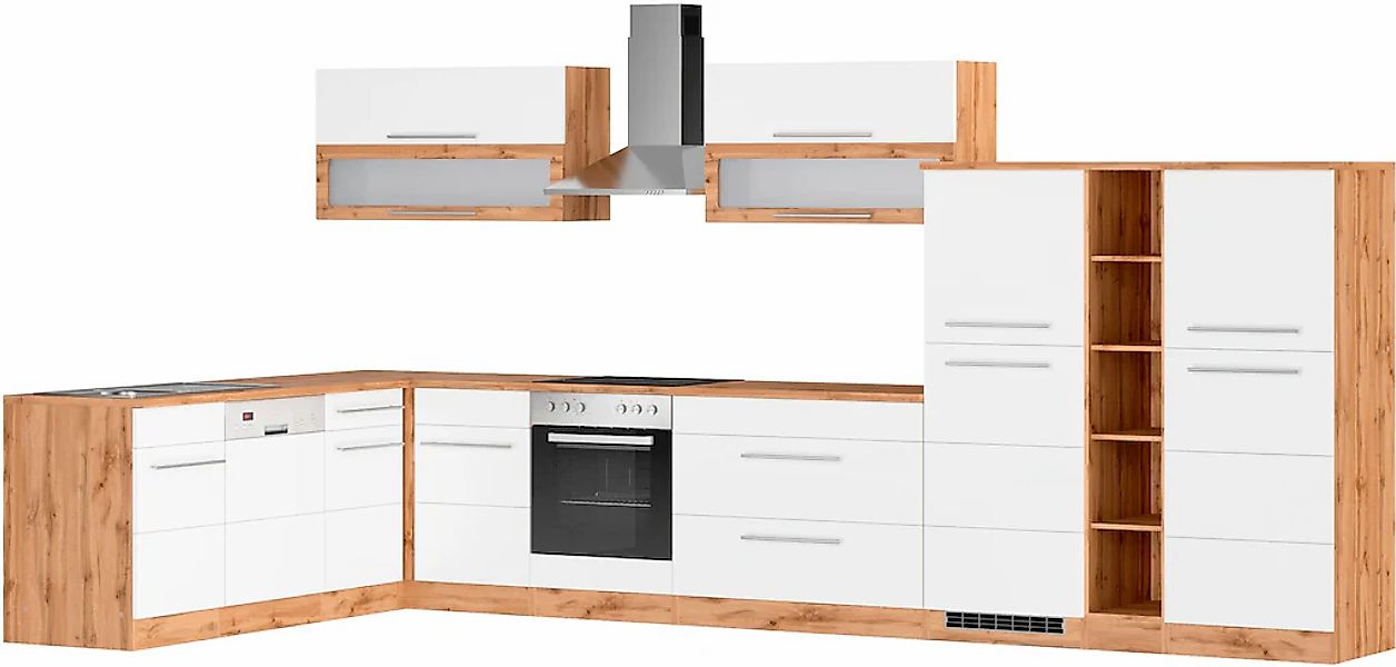 HELD MÖBEL Winkelküche "Wien", Stellbreite 220 x 420 cm, wahlweise mit E-Ge günstig online kaufen