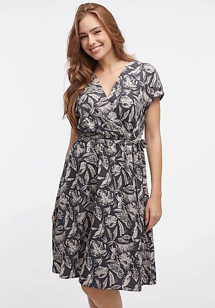 Ragwear Midikleid Kleid SELYMA ORG sommerliches Kleid mit V-Ausschnitt und günstig online kaufen