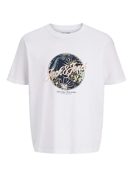 Jack & Jones Rundhalsshirt JJHONOLULU SHAPE TEE SS CREW NECK Baumwolle, reg günstig online kaufen