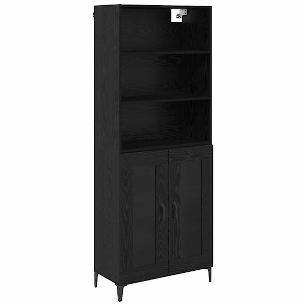 vidaXL Sideboard Wandmontiert 2 Stk Schwarz Eichen-Optik Holzwerkstoff 3416 günstig online kaufen