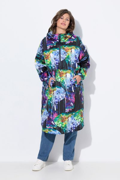 Laurasøn Funktionsjacke Funktions-Regencape Unisex Print Kapuze günstig online kaufen