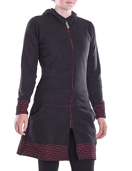 Vishes Kapuzenfleecejacke Lange Kapuzenjacke Damen Fleece günstig online kaufen