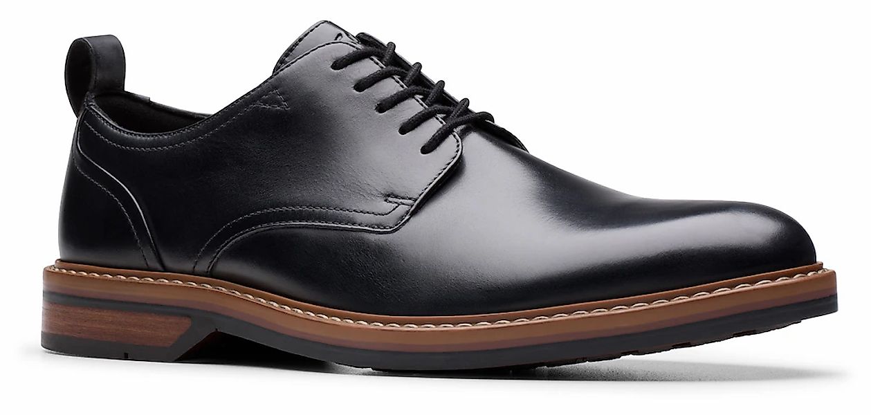 Clarks Schnürschuh "Alwin Lace", Business Schnürschuh mit Anziehlasche günstig online kaufen