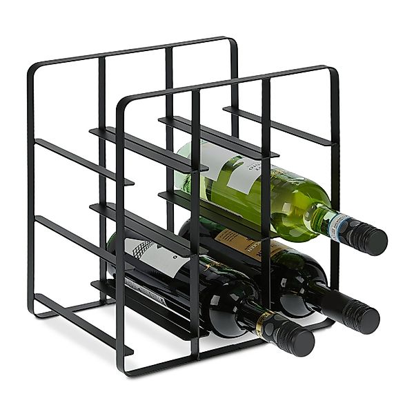 relaxdays Weinregal Metall Weinregal für 9 günstig online kaufen