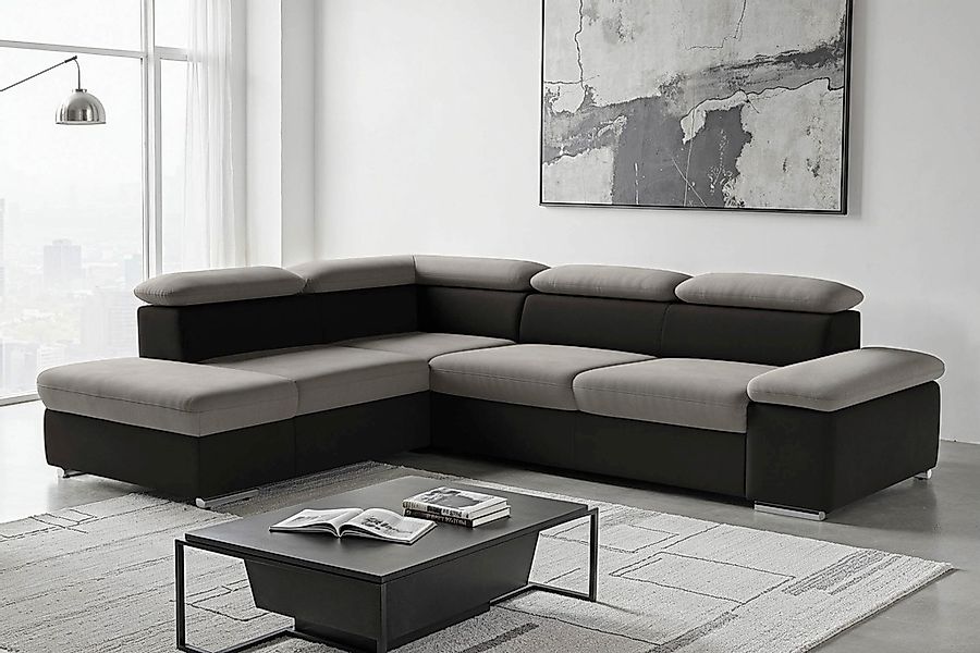 sit&more Ecksofa "Valentine L-Form, B: 272 cm" mit Arm- & Kopfteilverstellu günstig online kaufen