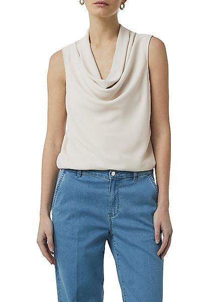 comma T-Shirt mit Wasserfall Ausschnitt günstig online kaufen