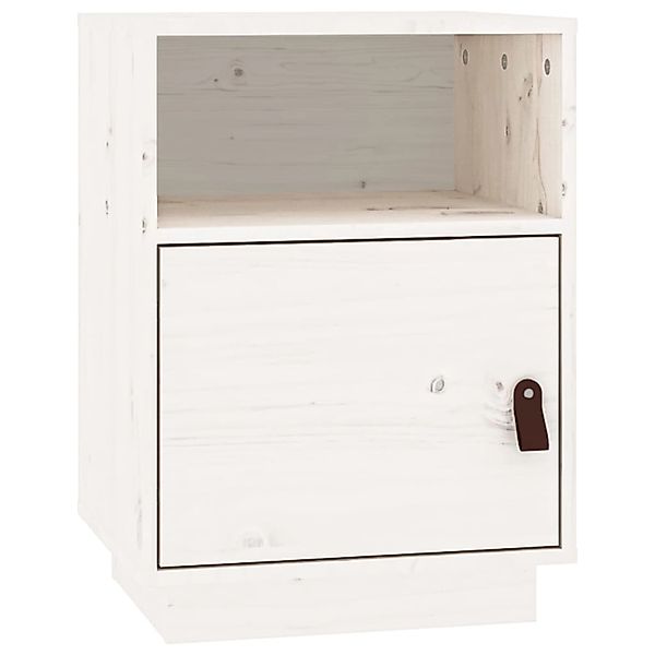 vidaXL Nachttisch Nachttisch Weiß 40x34x55 cm günstig online kaufen