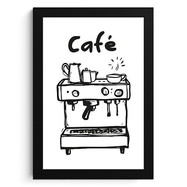 MuchoWow Poster Illustration - Cafe - günstig online kaufen