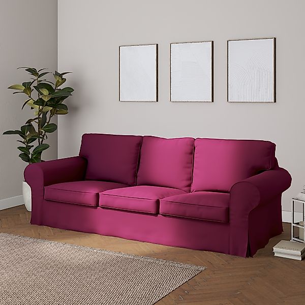 Bezug für Ektorp 3-Sitzer Sofa nicht ausklappbar, pflaume , Sofabezug für E günstig online kaufen