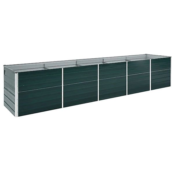 vidaXL Hochbeet, Garten-Hochbeet Verzinkter Stahl 400×80×77 günstig online kaufen