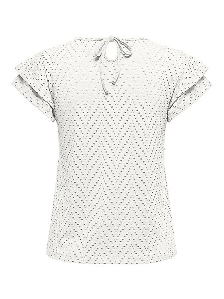 ONLY Kurzarmshirt ONLSMILLA S/S O-NECK FRILL günstig online kaufen