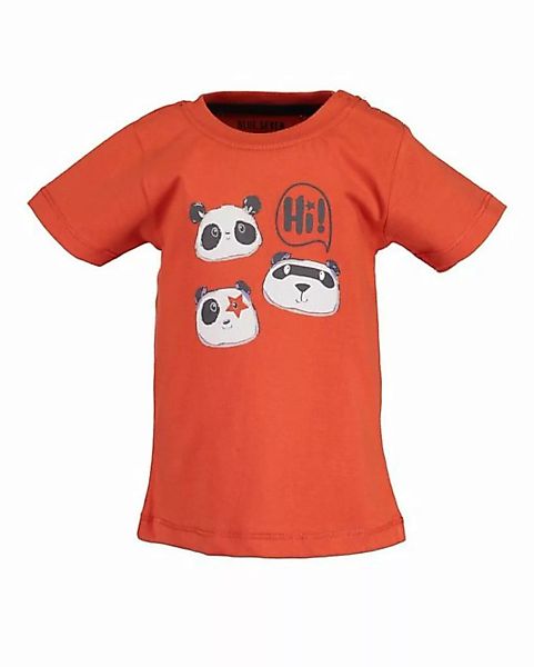 Blue Seven T-Shirt Blue Seven Unisex T-Shirt mit Print "Panda" orange aus r günstig online kaufen