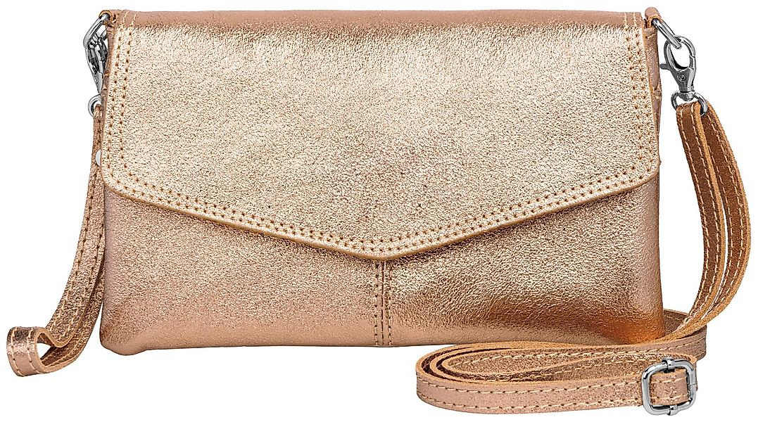 Caspar Clutch Abendtasche Leder Damen Umhängetasche günstig online kaufen