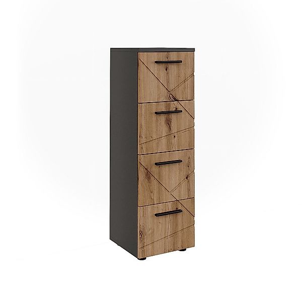 Vicco Midischrank Irma, Anthrazit/Artisan, 30 x günstig online kaufen