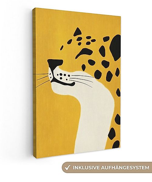 OneMillionCanvasses® Leinwandbild Gepard - Illustration - Gelb, Fotodruck ( günstig online kaufen