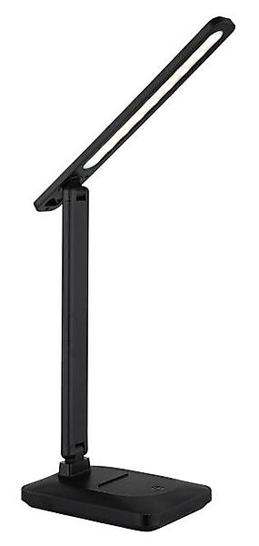 LED-Tischleuchte fixierbar inkl. Tochdimmer und USB mit Akku Schwarz Matt günstig online kaufen