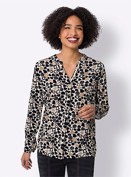 heine Klassische Bluse Jersey-Bluse günstig online kaufen