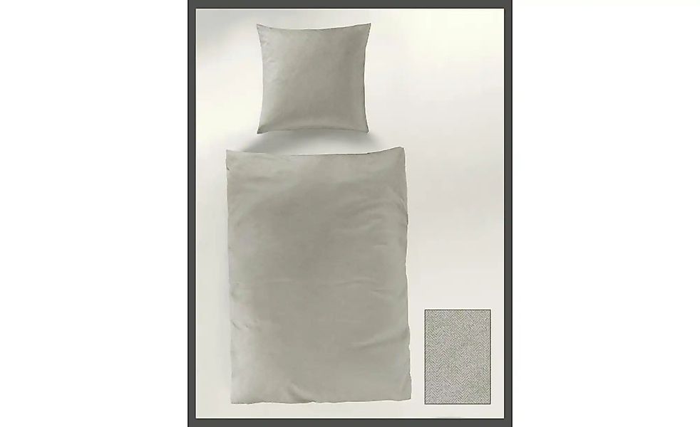 BIERBAUM Bettwäsche "Senci in 135x200 oder 155x220 cm" 2 Stk. Uni Optik mit günstig online kaufen