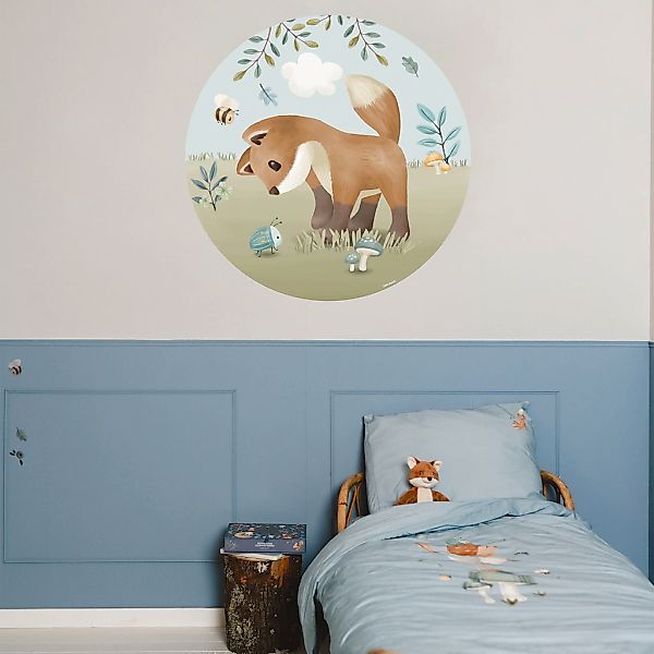 LITTLE DUTCH Wandtattoo "Wandsticker XL Forest Friends (100x100cm)" günstig online kaufen