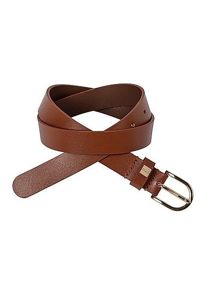 BOSS Ledergürtel Scarlet B. 2,5cm N-R mit goldfarbener Schliesse und BOSS-L günstig online kaufen