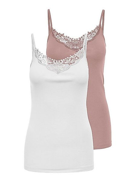 ONLY Longtop ONLLULU LACE SINGLET 2PACK CS JRS (Packung, 2-tlg) günstig online kaufen