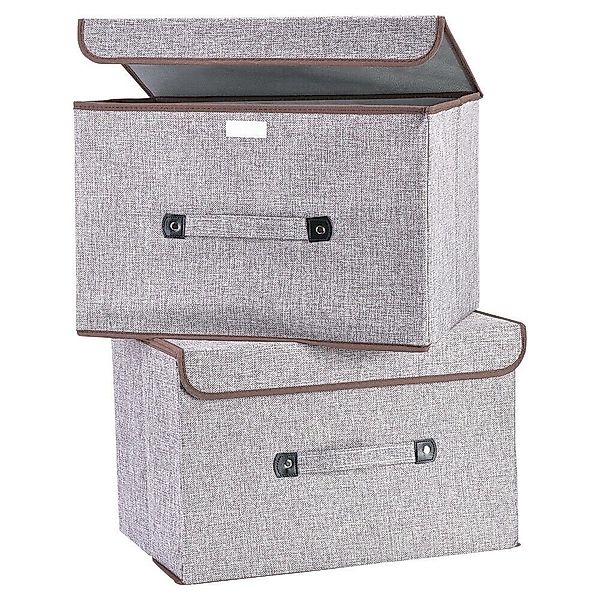 U.Uberlux Aufbewahrungsbox 3x Aufbewahrungsbox mit Deckel günstig online kaufen