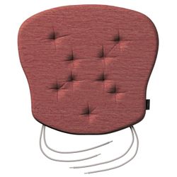 Stuhlkissen Peter mit Bindeschnur, ziegelrot, 41x 38 x 3,5 cm, Chenille (16 günstig online kaufen