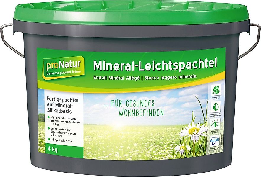 Pronatur Spachtelmasse proNatur Mineral-Leichtspachtel 4 kg günstig online kaufen