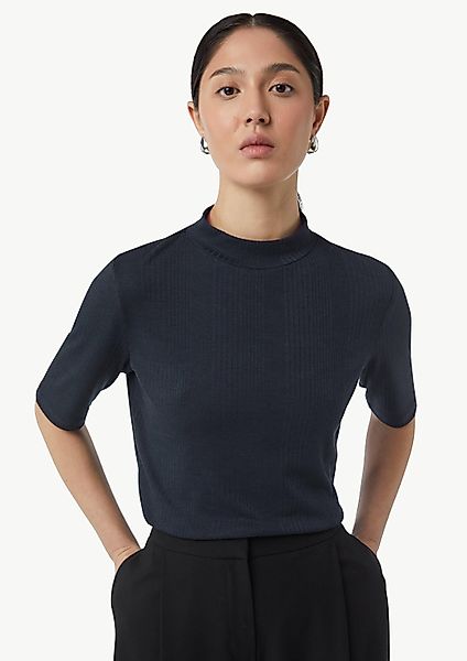 comma Kurzarmshirt T-Shirt Geripptes Jersey-Shirt mit günstig online kaufen