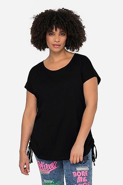 Angel of Style T-Shirt T-Shirt oversized Rundhals seitliche Raffungen günstig online kaufen