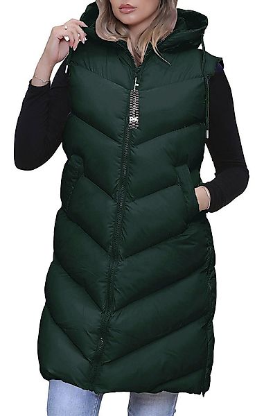 RMK Longweste Damen Steppweste Lang Weste günstig online kaufen