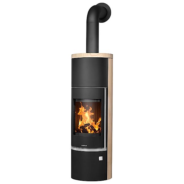 Justus Faro Aqua 2.0 Kaminofen Sandstein Schwarz-Beige 8,5 kW günstig online kaufen