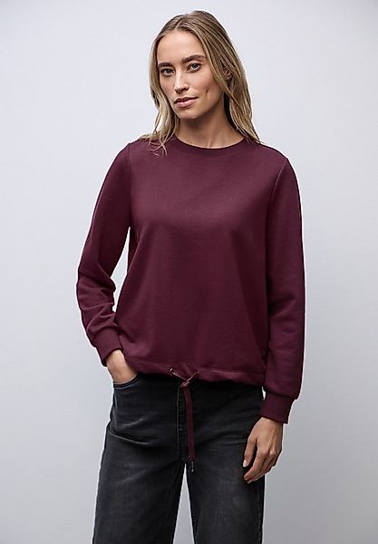 STREET ONE Sweatshirt mit Tunnelzug am Saum günstig online kaufen