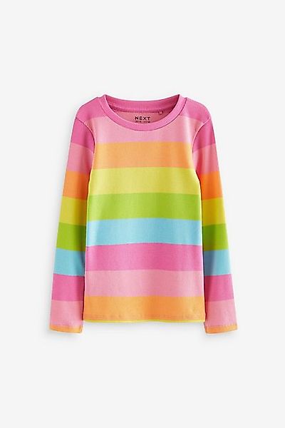 Next Langarmshirt Geripptes, langärmeliges Oberteil, 1er-Pack günstig online kaufen