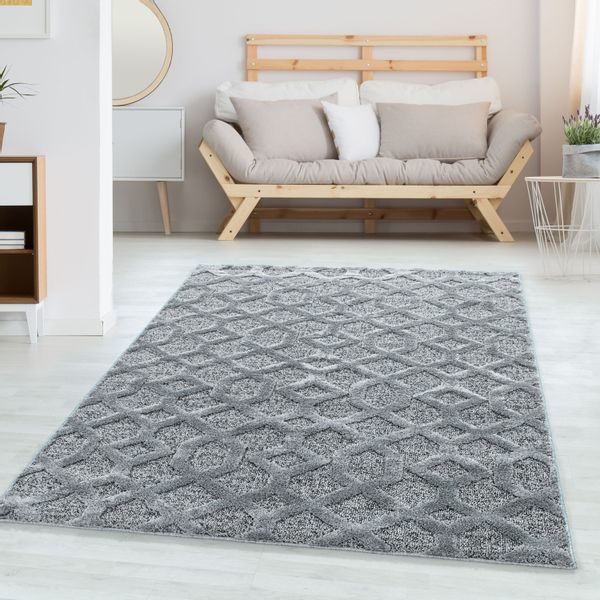 Carpettex Hochflor-Teppich Geometrisch Design, Läufer, Höhe: günstig online kaufen