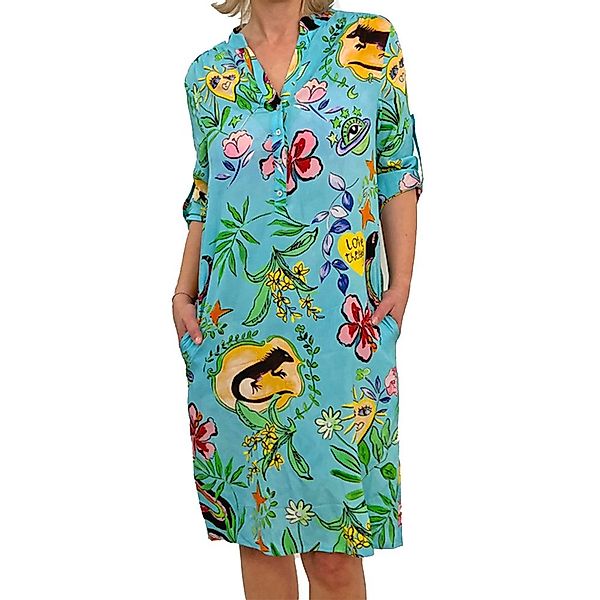 Emily Van Den Bergh Blusenkleid aqua günstig online kaufen