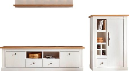 Home affaire Wohnwand "Westminster BESTSELLER" Set, Lowboard, Kommode, Wand günstig online kaufen