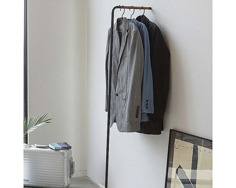 Yamazaki Garderobenständer Tower zum Anlehnen an die Wand 160cm schmal plat günstig online kaufen