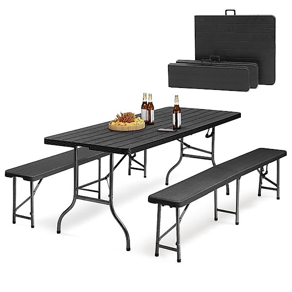 Sekey Bierzeltgarnitur Klappbar Bierzeltgarnitur 180cm Festzeltgarnitur Bie günstig online kaufen