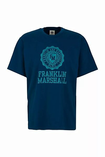Franklin & Marshall T-Shirt T-Shirt mit Maxi Print aus reiner Baumwolle günstig online kaufen