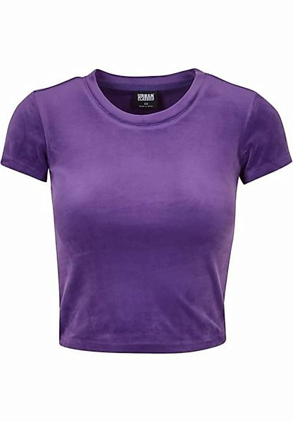 URBAN CLASSICS T-Shirt Urban Classics Damen Ladies Short Velvet Tee (1-tlg) günstig online kaufen